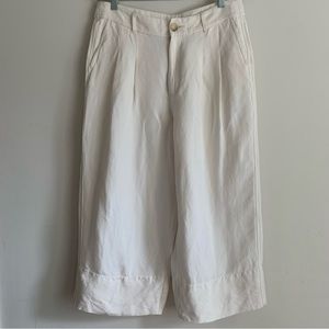 Madewell cropped wide leg trousers